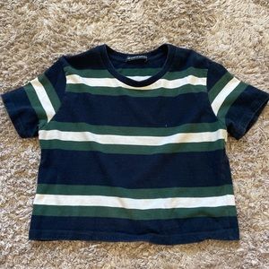Brandy Melville striped cropped tshirt